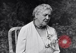 Image of Sara D Roosevelt interviewed on her 80th birthday Hyde Park New York USA, 1934, second 56 stock footage video 65675036761