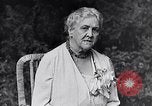 Image of Sara D Roosevelt interviewed on her 80th birthday Hyde Park New York USA, 1934, second 58 stock footage video 65675036761