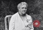 Image of Sara D Roosevelt interviewed on her 80th birthday Hyde Park New York USA, 1934, second 59 stock footage video 65675036761
