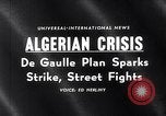 Image of riots in Algeria Algiers Algeria, 1960, second 19 stock footage video 65675036763