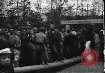 Image of man stands on wooden log Japan, 1900, second 11 stock footage video 65675036777