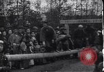 Image of man stands on wooden log Japan, 1900, second 12 stock footage video 65675036777