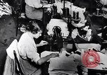Image of Workers in clothing factory Chicago United States USA, 1910, second 15 stock footage video 65675036803