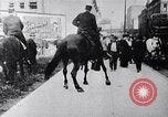 Image of Mounted police break up workers gathering Chicago United States USA, 1910, second 10 stock footage video 65675036804