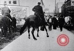 Image of Mounted police break up workers gathering Chicago United States USA, 1910, second 11 stock footage video 65675036804