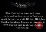 Image of First public demonstration of Wright Brothers airplane Le Mans France, 1908, second 8 stock footage video 65675036820