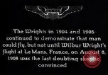 Image of First public demonstration of Wright Brothers airplane Le Mans France, 1908, second 13 stock footage video 65675036820