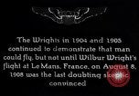 Image of First public demonstration of Wright Brothers airplane Le Mans France, 1908, second 21 stock footage video 65675036820