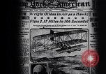Image of First public demonstration of Wright Brothers airplane Le Mans France, 1908, second 32 stock footage video 65675036820