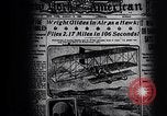 Image of First public demonstration of Wright Brothers airplane Le Mans France, 1908, second 35 stock footage video 65675036820