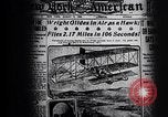Image of First public demonstration of Wright Brothers airplane Le Mans France, 1908, second 36 stock footage video 65675036820