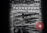 Image of First public demonstration of Wright Brothers airplane Le Mans France, 1908, second 38 stock footage video 65675036820