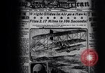 Image of First public demonstration of Wright Brothers airplane Le Mans France, 1908, second 39 stock footage video 65675036820