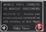 Image of 25th anniversary of first powered flight Dayton Ohio USA, 1928, second 1 stock footage video 65675036856