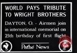 Image of 25th anniversary of first powered flight Dayton Ohio USA, 1928, second 5 stock footage video 65675036856