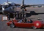Image of President John F Kennedy inspects aircraft Florida United States USA, 1962, second 3 stock footage video 65675036866