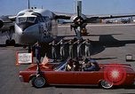 Image of President John F Kennedy inspects aircraft Florida United States USA, 1962, second 4 stock footage video 65675036866