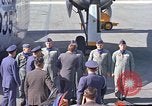 Image of President John F Kennedy inspects aircraft Florida United States USA, 1962, second 11 stock footage video 65675036866