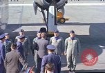 Image of President John F Kennedy inspects aircraft Florida United States USA, 1962, second 12 stock footage video 65675036866