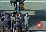 Image of President John F Kennedy inspects aircraft Florida United States USA, 1962, second 17 stock footage video 65675036866