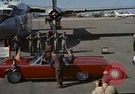 Image of President John F Kennedy inspects aircraft Florida United States USA, 1962, second 22 stock footage video 65675036866