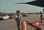 Image of President John F Kennedy inspects aircraft Florida United States USA, 1962, second 27 stock footage video 65675036866