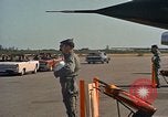 Image of President John F Kennedy inspects aircraft Florida United States USA, 1962, second 28 stock footage video 65675036866