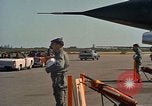 Image of President John F Kennedy inspects aircraft Florida United States USA, 1962, second 30 stock footage video 65675036866