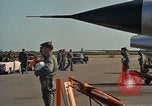 Image of President John F Kennedy inspects aircraft Florida United States USA, 1962, second 34 stock footage video 65675036866