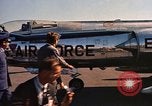 Image of President John F Kennedy inspects aircraft Florida United States USA, 1962, second 37 stock footage video 65675036866