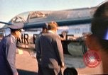 Image of President John F Kennedy inspects aircraft Florida United States USA, 1962, second 39 stock footage video 65675036866