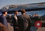 Image of President John F Kennedy inspects aircraft Florida United States USA, 1962, second 43 stock footage video 65675036866