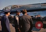 Image of President John F Kennedy inspects aircraft Florida United States USA, 1962, second 44 stock footage video 65675036866