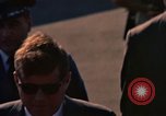Image of President John F Kennedy inspects aircraft Florida United States USA, 1962, second 54 stock footage video 65675036866