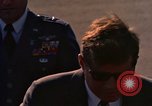 Image of President John F Kennedy inspects aircraft Florida United States USA, 1962, second 55 stock footage video 65675036866