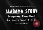 Image of James Hood and Vivian Malone enter University of Alabama Tuscaloosa Alabama USA, 1963, second 3 stock footage video 65675036867