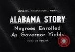 Image of James Hood and Vivian Malone enter University of Alabama Tuscaloosa Alabama USA, 1963, second 4 stock footage video 65675036867