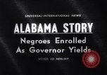 Image of James Hood and Vivian Malone enter University of Alabama Tuscaloosa Alabama USA, 1963, second 5 stock footage video 65675036867