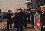 Immagine di La messa in esercizio della portaerei USS America Portsmouth Virginia USA, 1965, secondo 25 filmato di repertorio 65675036968