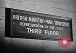 Image of British Ministry of War Transport New York City USA, 1944, second 33 stock footage video 65675036986