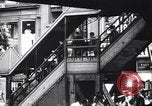 Image of workers arriving for jobs in city New York City USA, 1939, second 32 stock footage video 65675036990