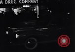 Image of trucks moving goods into city at night New York United States USA, 1940, second 7 stock footage video 65675037010