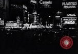 Image of trucks moving goods into city at night New York United States USA, 1940, second 31 stock footage video 65675037010