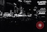 Image of trucks moving goods into city at night New York United States USA, 1940, second 32 stock footage video 65675037010