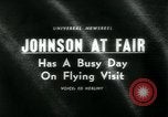 Image of President Johnson visiting Worlds Fair New York United States USA, 1964, second 1 stock footage video 65675037035