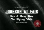 Image of President Johnson visiting Worlds Fair New York United States USA, 1964, second 3 stock footage video 65675037035