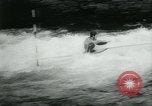 Image of White-Water Kayak race Europe, 1964, second 27 stock footage video 65675037040