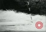 Image of White-Water Kayak race Europe, 1964, second 38 stock footage video 65675037040
