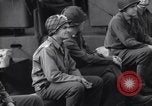 Image of American soldiers on board landing craft before D-Day invasion of Norm England United Kingdom, 1944, second 33 stock footage video 65675037051