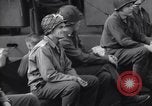 Image of American soldiers on board landing craft before D-Day invasion of Norm England United Kingdom, 1944, second 34 stock footage video 65675037051